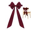 Christmas Bow Chair Back Cover Decoration Leaning Decorative Seat Red Ornament Christmas Chair Back Bows Decor 29.52x19.68in
