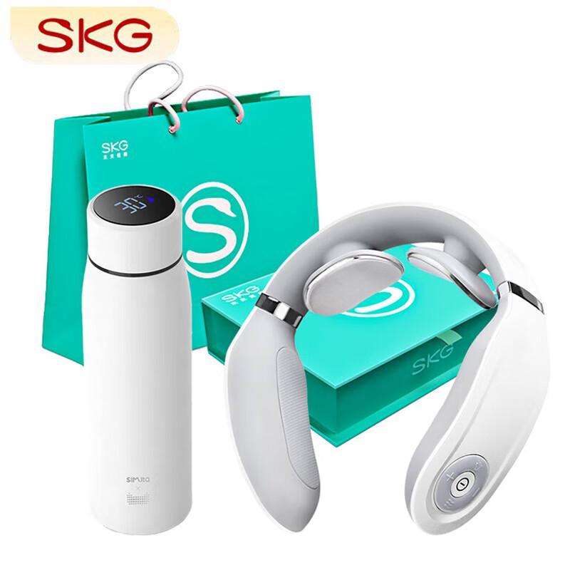 SKG Smart Neck Massager & Smart Thermal Mug Set