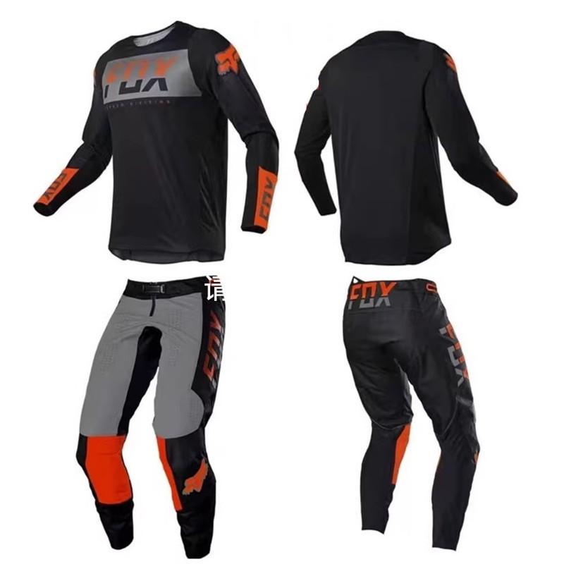 Schnelltrocknendes Radtrikot-Set Atmungsaktive Performance-Kleidung Mountainbike Downhill Racing Unisex