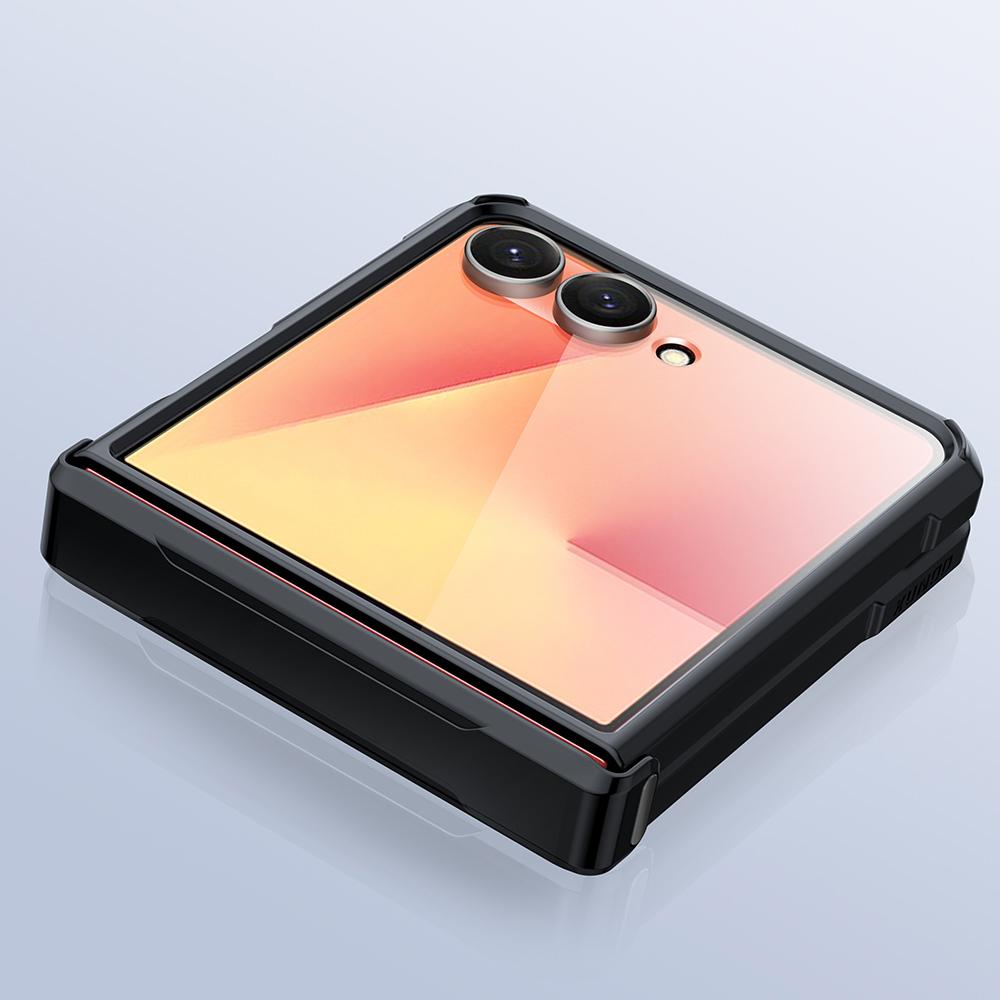 XUNDD For Samsung Galaxy Z Flip7 5G Case TPU+Acrylic Phone Cover with Small Screen Protector