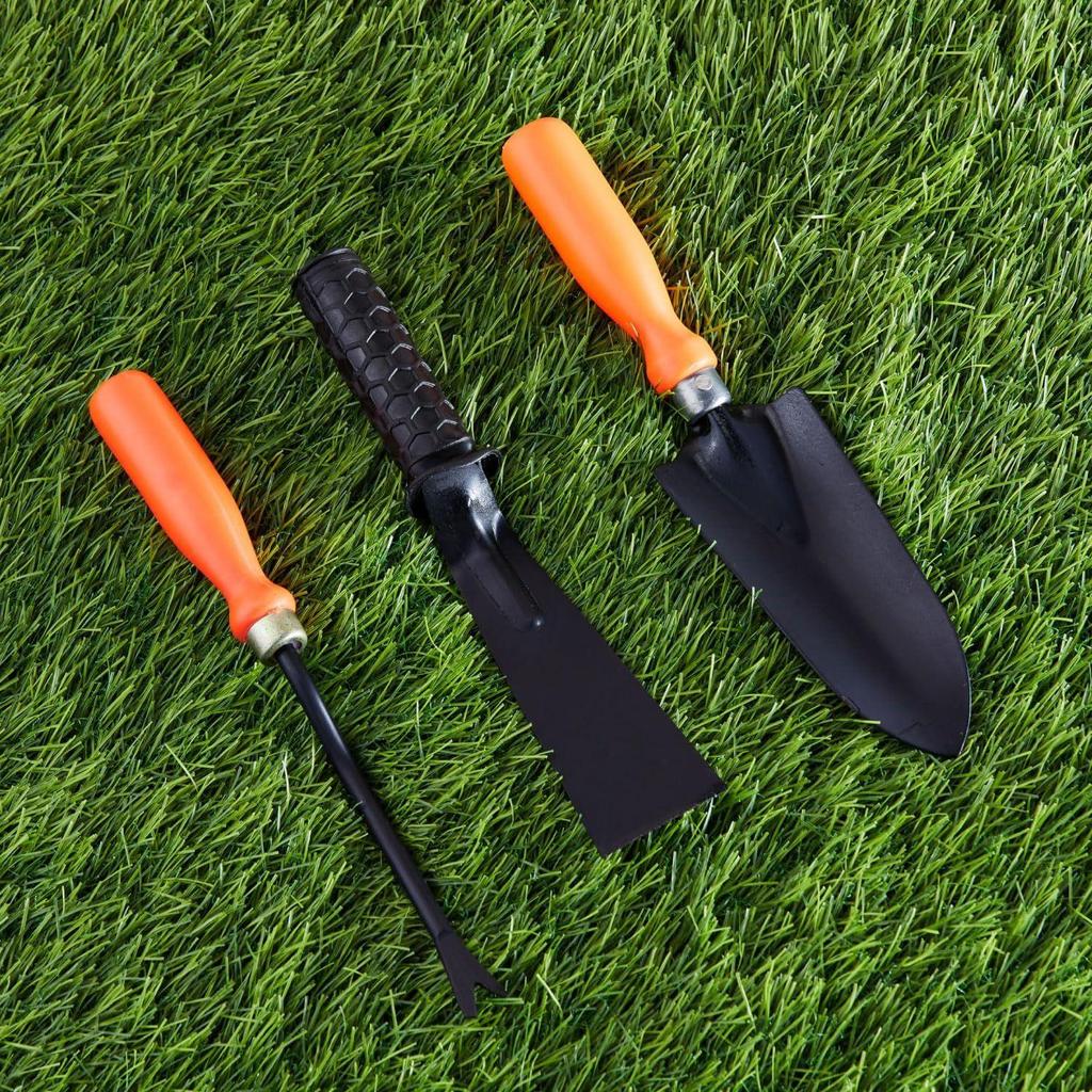 3-Piece Garden Tool Set | Small Shovel, Khurpi & Weeder | Terrace Gardening Accessories