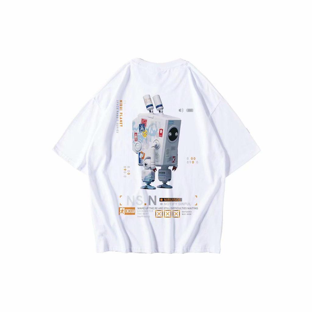 T18 Polyester Hip Hop Oversized T-Shirt, M-8XL - Kurzarm Hong Kong Style, Übergröße Trend