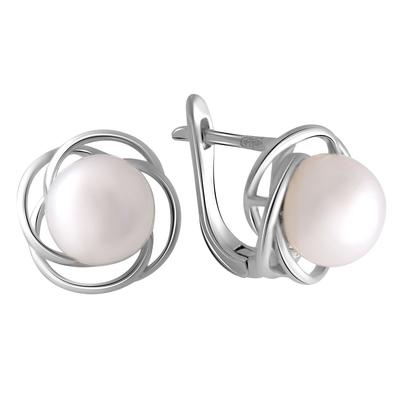 Silver Earrings with Natural Pearls 8.75ct (2044024)