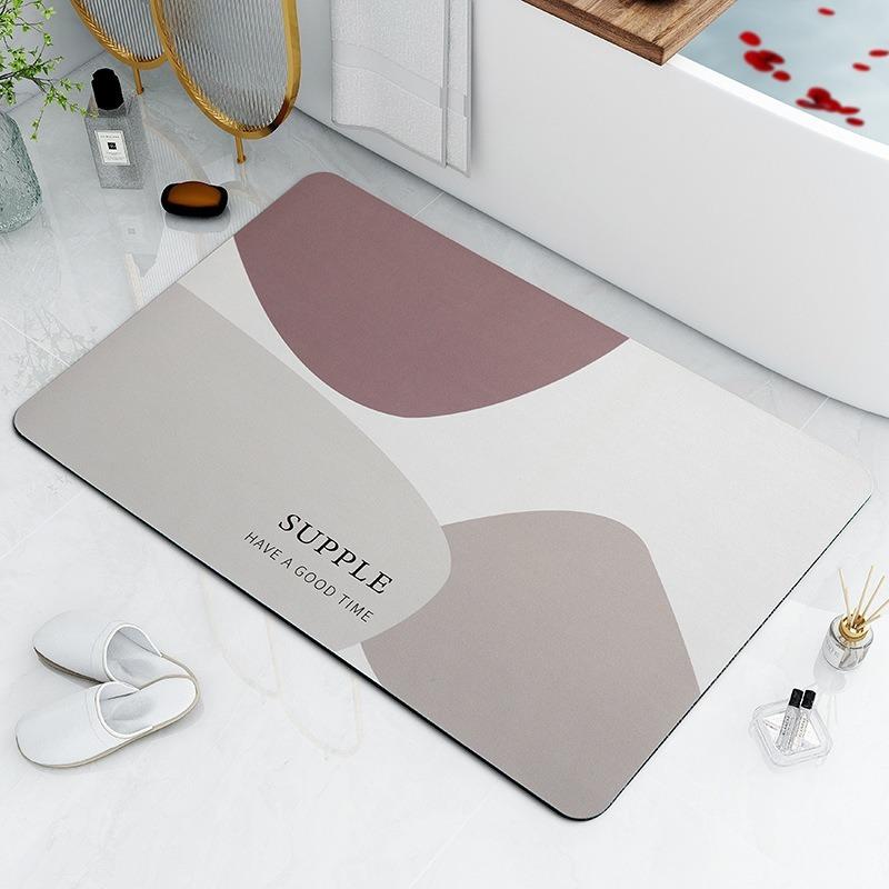 Minimalist Home Diatomaceous Earth Bathroom Absorbent Quick Drying Floor Mat Carpet Bathroom Toilet Entrance Door Anti Slip Mat