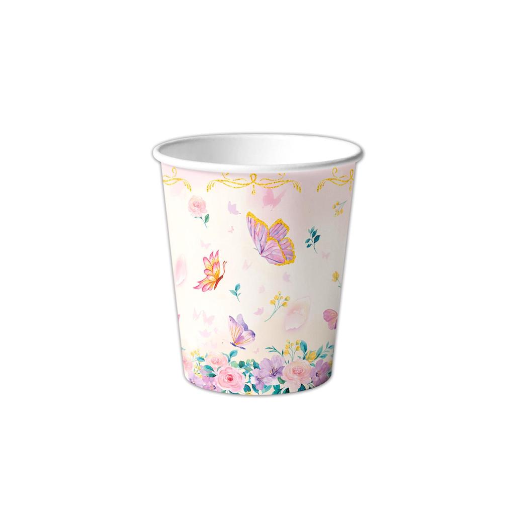 Butterfly Party Tableware Set: Plates, Napkins, Tablecloth for New Year, Spring, and Birthday Celebrations.