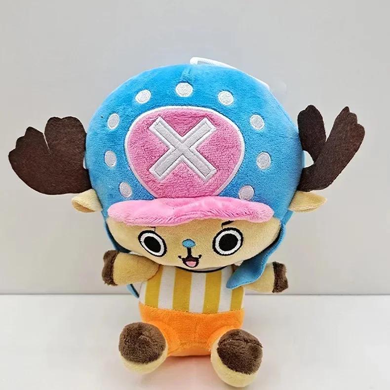 20cm Anime One Piece Plush Toys Cartoon Figure Luffy Chopper Ace Roronoa Zoro Cute Stuffed Doll Kids Xmas Gifts Cuddly Fluffy Huggable Kawaii Comfort