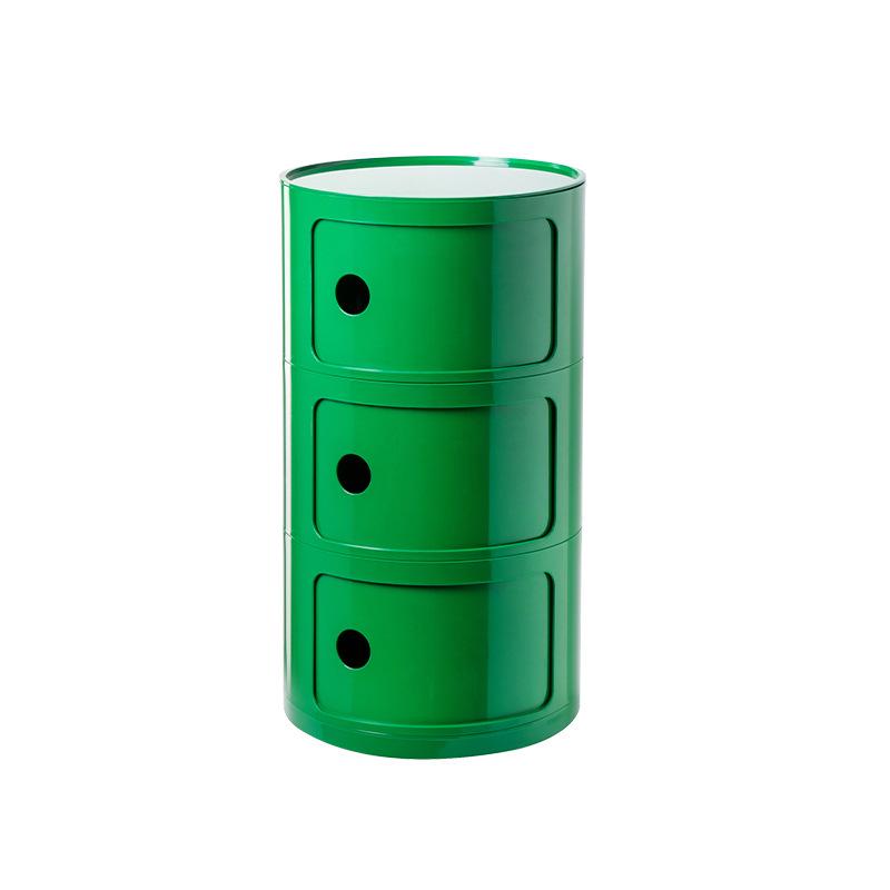 Table de Chevet Ronde Blanche Minimaliste Nordique - Moderne, Meuble Petit et Créatif au Design Simple