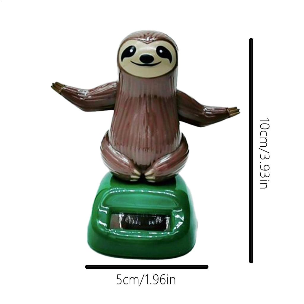 Solar Auto Armaturenbrett Faultier Dekoration Solar Schwingendes Faultier Auto Figuren Deko Niedliche Tierfiguren Automobil Innenraum