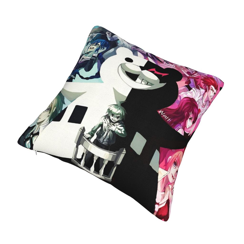 Decorative Pillowcase Danganronpa Japanese Anime Accessories Home Throw Pillow Case Cover Square Multiple Sizes