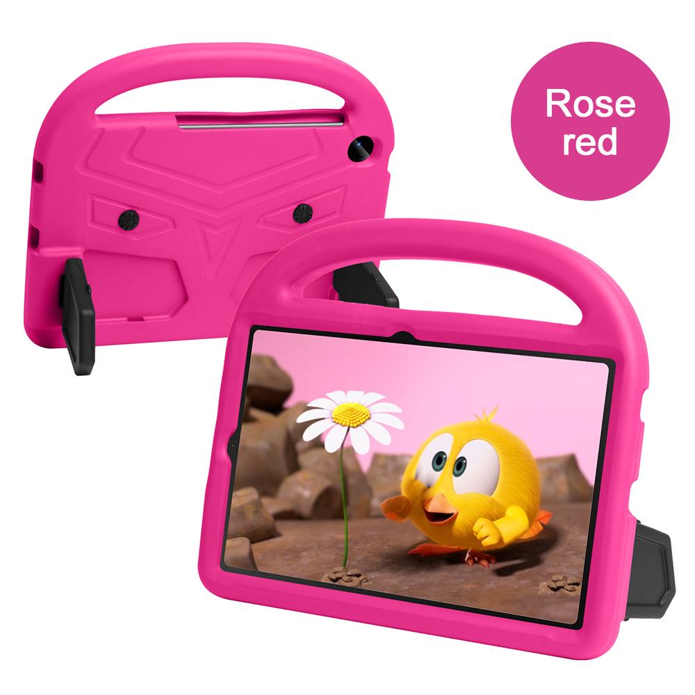 Étui Rose Sûr en EVA pour Enfants pour Samsung Tab A9 Tab S6 Lite P610 P615 P613 Tab A8 Tab A9 Plus Housse de Tablette Résistante aux Chocs Support Intégré For Tab A9