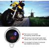 Mini Motorcycle Tachometer,Motorcycle Mini Tachometer Red Backlight,Motorcycle Tach Led Rpm Gauge Tachometer,2 in 1 Motorcycle Led Digital Voltmeter