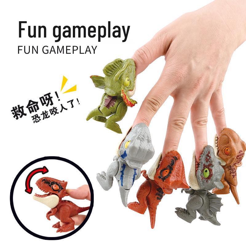 Mini Pterodactyl Dinosaur Toy - Movable Joints & Finger-Biting Fun