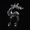 1Pc  Deer Figurines Desktop Ornament Transparent Elk Reindeer Sculpture