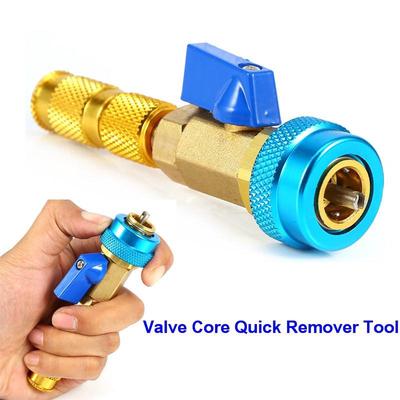 1Pcs Remover herramienta 9Pcs Automotriz Aire Acondicionado Válvula Core