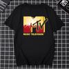 Men Clothing Retro T Shirt Vintage Rock Hip Hop Tv T Shirt Summer Unisex Casual Tshirt Mtv Music Television Graphic Tshirts Tees