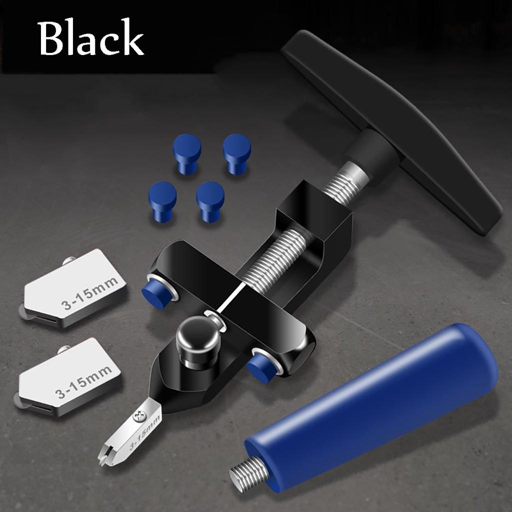 2 In 1 Ceramic Tile Glass Cutting One-piece Cutter Portable Multifunctional Professional Easy Glide Glass Tile Cutter чёрный