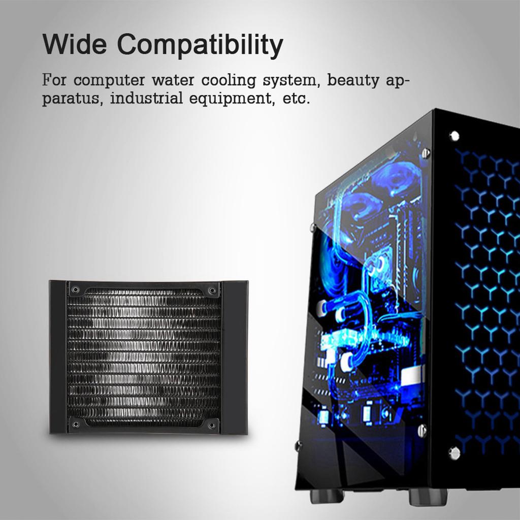 12 Tubes Computer Heat Exchanger G1 4 Thread Water Separator Water Cooler Tube for PC