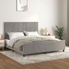 VidaXL Bed Frame with Headboard Light Grey 160x200 Cm Velvet3125763