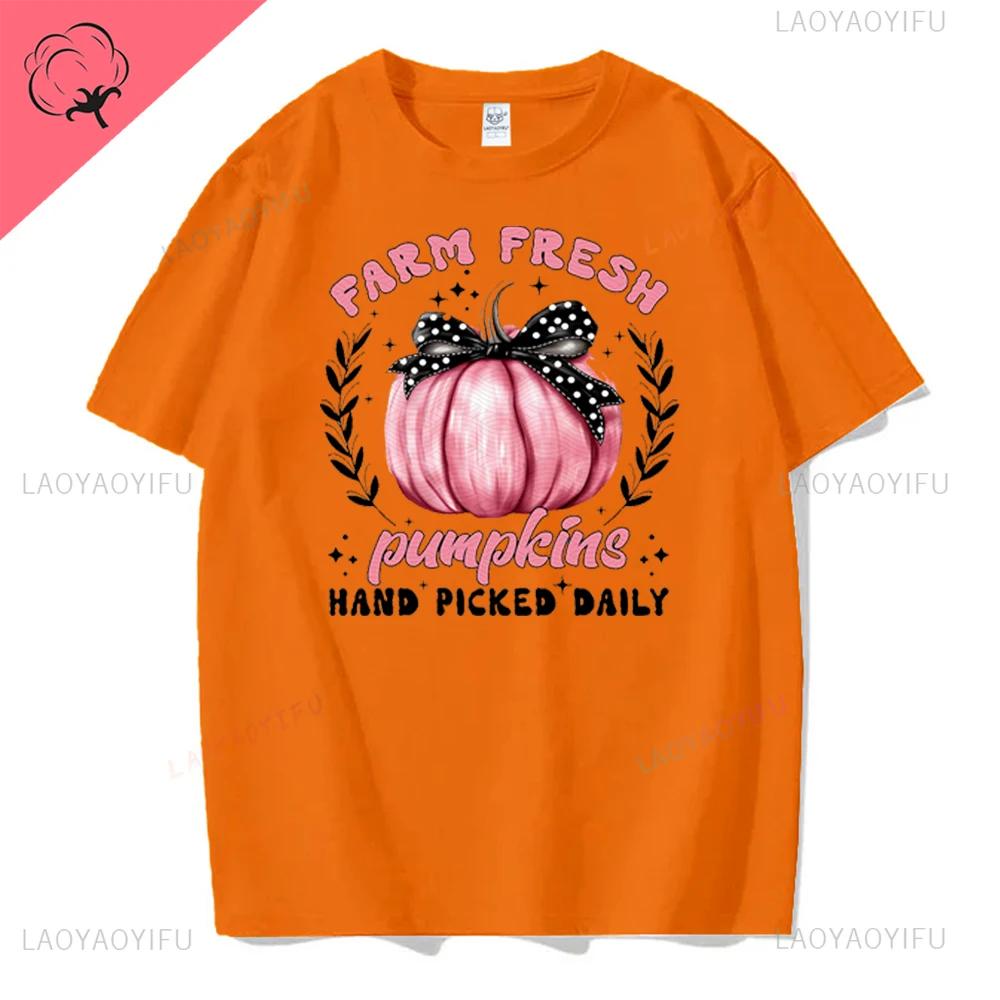 Women Ghost Pumpkin Bat Print Round Neck Pullovers Funny Halloween Costume Cotton Shirt Graphic T Shirts Y2k Top Harajuku Tops