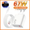 Xiaomi 67W Ultra Fast USB Charger For Xiaomi 11 12 13 14 15 Redmi Note 11 12T 13 14 POCO F7 X4 X5 X6 X7 Pro Type-C Turbo Charging Cable