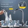 3 Modes Filter Sink Faucet With Swivel Universal Extension Tube Water Saving Boosting and Splash Proof Water Tap