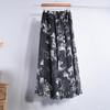 Bohemian Long Skirt Summer Retro Beach Skirt European and American New Style Printed Chiffon Skirt