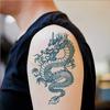 1Pcs Chinese Dragon Fake Tattoo Water Transfer Waterproof Temporary Sticker Women Men Sexy Beauty Body Art Cool Stuff