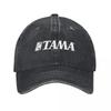 Tama Drums Logo Baseballkappe Truckerhut Große Größe Hut Bergsteigen modisch Unisex Kappen WoUnisexs