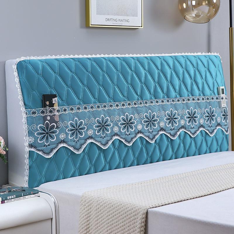 Four Season Universal Thickened Padded Headboard Cover Bedhead Fabric Full Protective Cover Solid Wood Soft Pack Bed Dust Cover