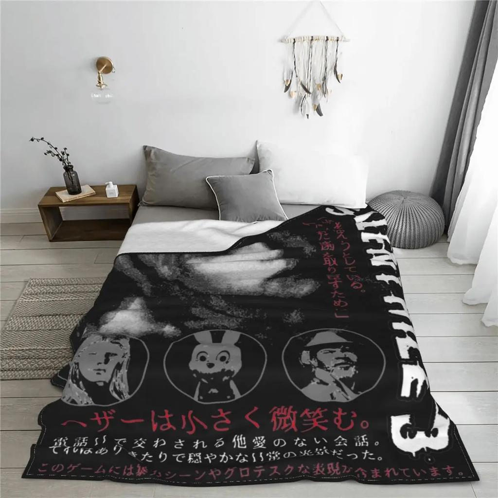 Heather Silent Hill 3 Merch Blanket Velvet Bedding Horror Game Throw Blankets Relax Super Soft for Office Rug Piece