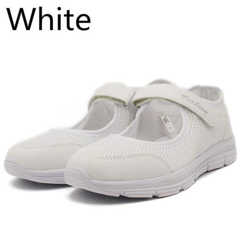 Spring Summer Women Casual Sneakers Mesh Breathable Shoes Comfortable Running Shoes Fitness Shoes Walking  (Size 35~42)