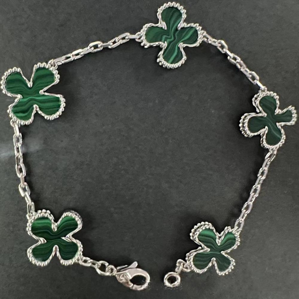 High Version Four-leaf Clover Bracelet Female Mother-of-pearl Agate Five-flower Ladies Bracelet