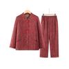Elegant Two-Piece Spring & Autumn Shirt Suit for Middle-Aged and Elderly Women
