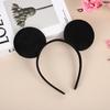 Mickey headband Mickey Mouse headband Minnie Bow headband black ear hair accessory celebration outfit headband
