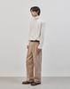 WORK ON BODY OFF Rested Semi-Overfit Turtleneck Knit [White]
