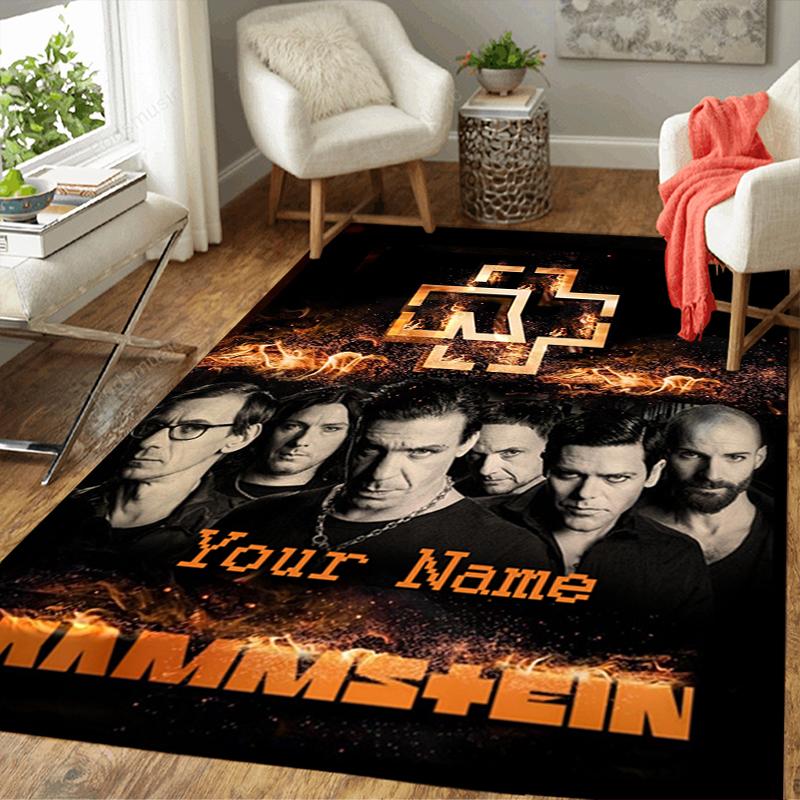 Custom 1Pc Rammstein Metal Music Band Rug Office Carpet Indoor Outdoor Entrance Doormat Nonslip Soft And Comfortable Living Room D2915232