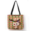 Borsa shopper Labubu trendy personalizzata stampata 5404
