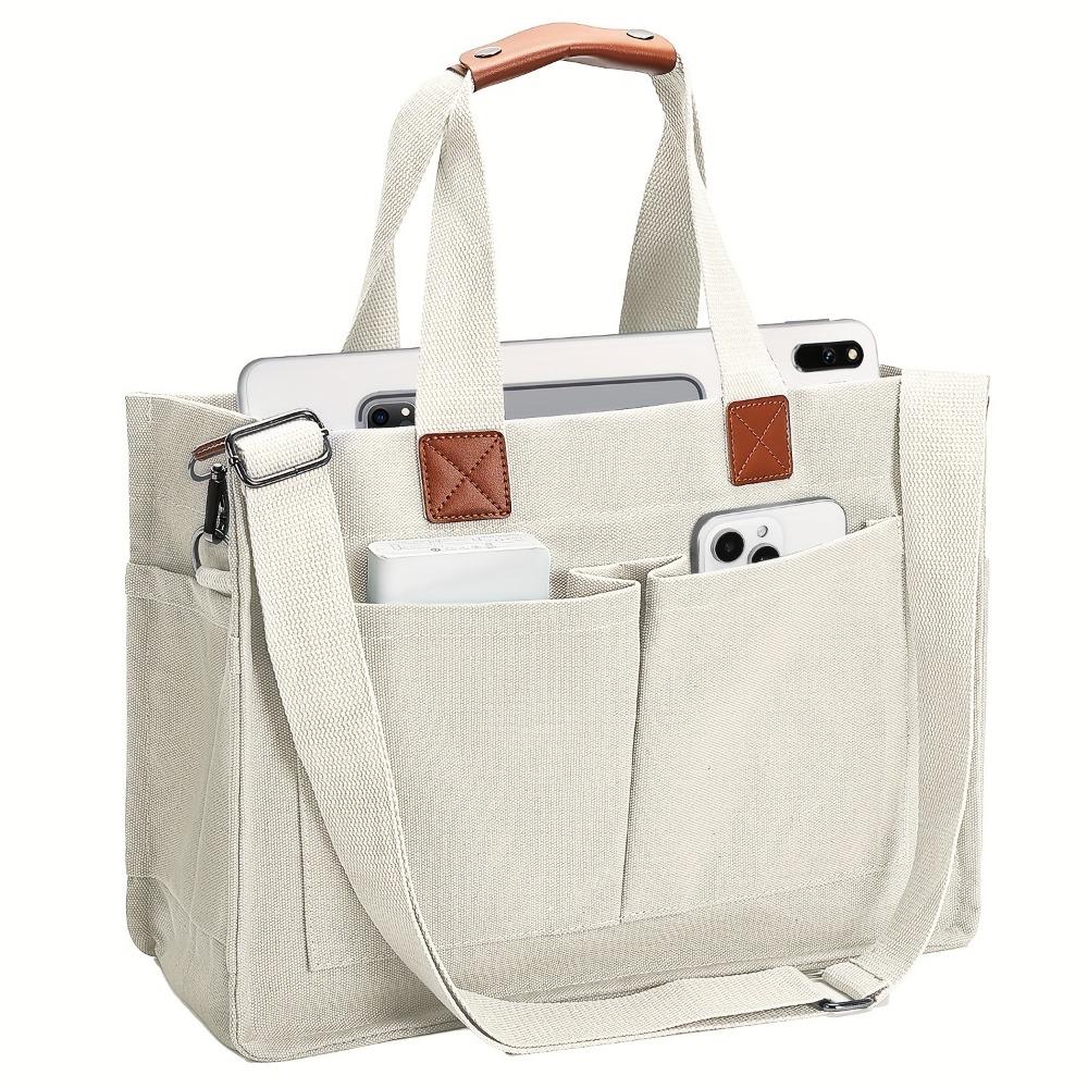 Borsa Tote in Tela da Donna di Grande Capacità per Uso Quotidiano