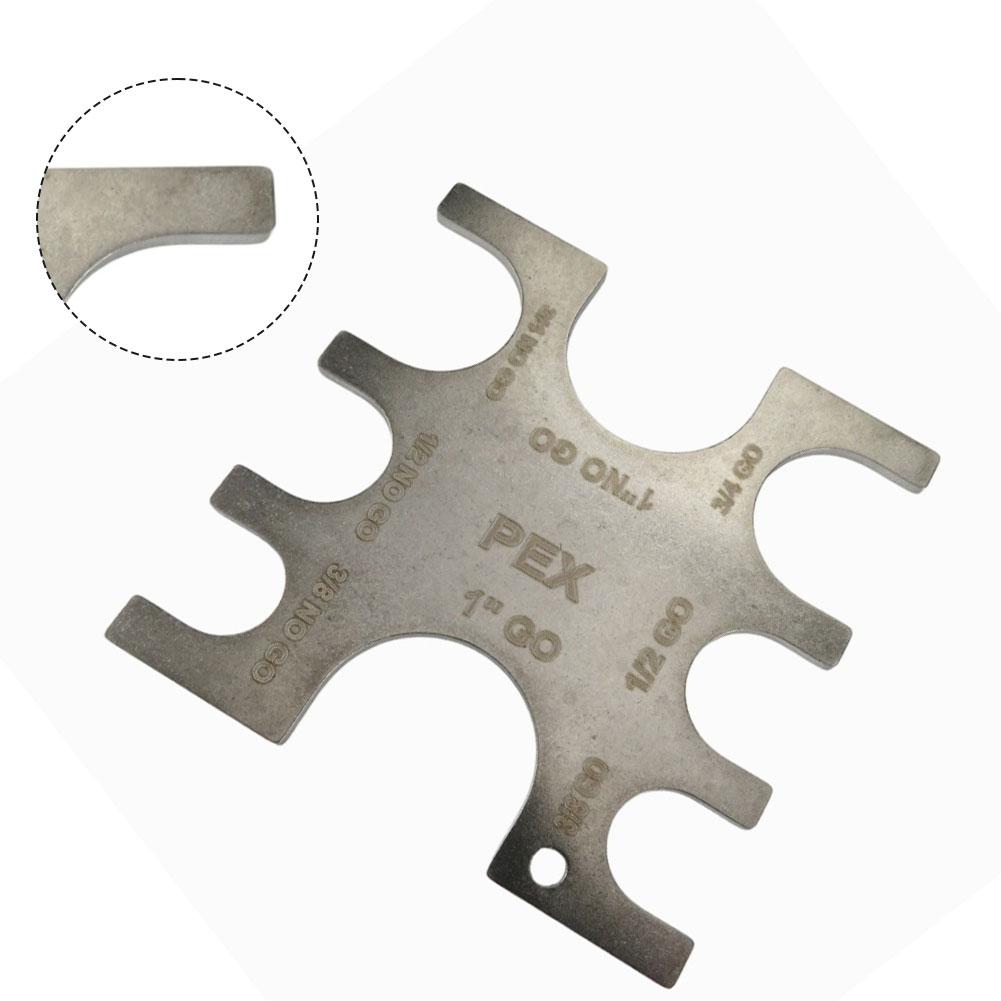 3pcs PEX Crimp Tool GoNo Go Gauge For PEX Barb Plumbing Systems Parts 3/8 Inch PEX Crimp Tool Plumbing Fittings 23080 Connector