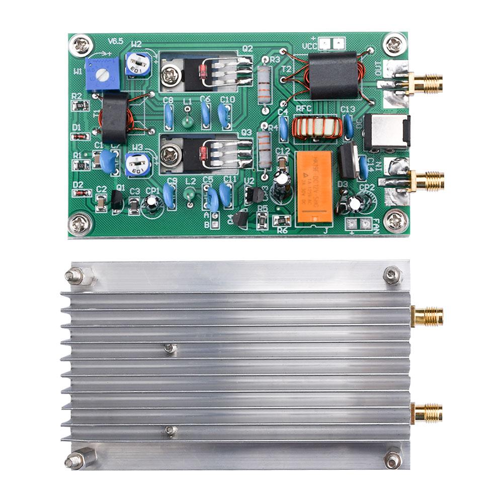 DC 12-13.8V 30W Short Wave Amplifier Board CW SSB Linear HF Power Amplifier Audio Amplifier Module DC 5.5X2.1mm Interface