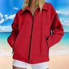 Women's Windproof Rain Jacket with Zipper for Outdoor Hiking