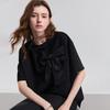 Women's Oversize Round Neck Bowknot T-Shirt