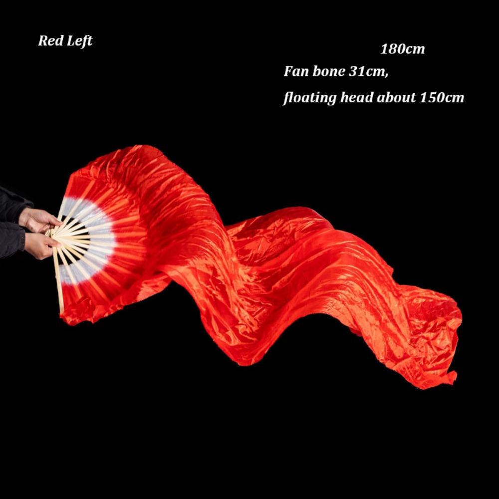 Gradient Color Belly Dancing Fan 120/150/180cm Length Dance Accessories Long Imitation Fan Multicolors Square Dancing