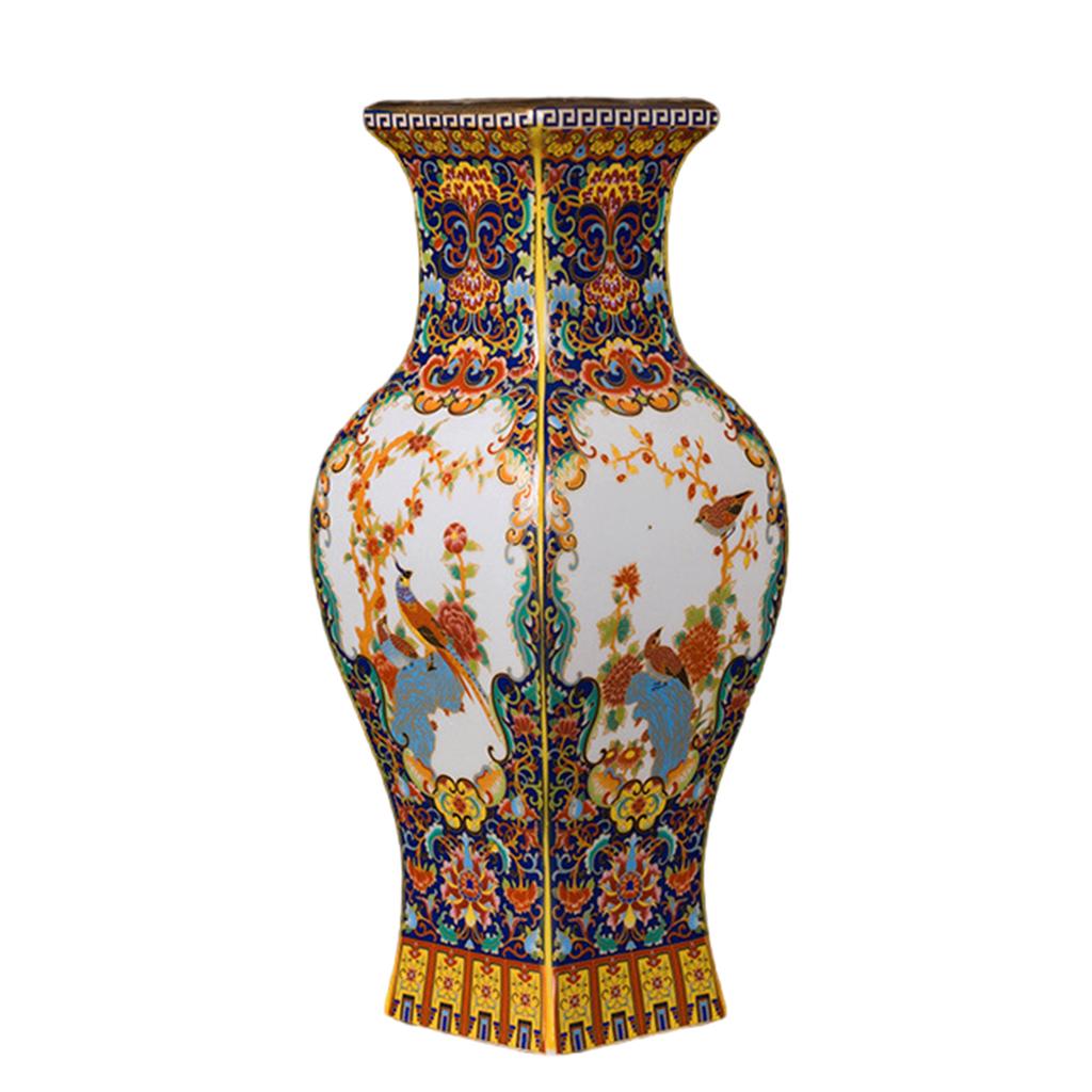 Exquisitedly Jingdezhen Ceramic Vase Antique Type Desk Ornament for Home Decoration and Office Display Height 25-26cm