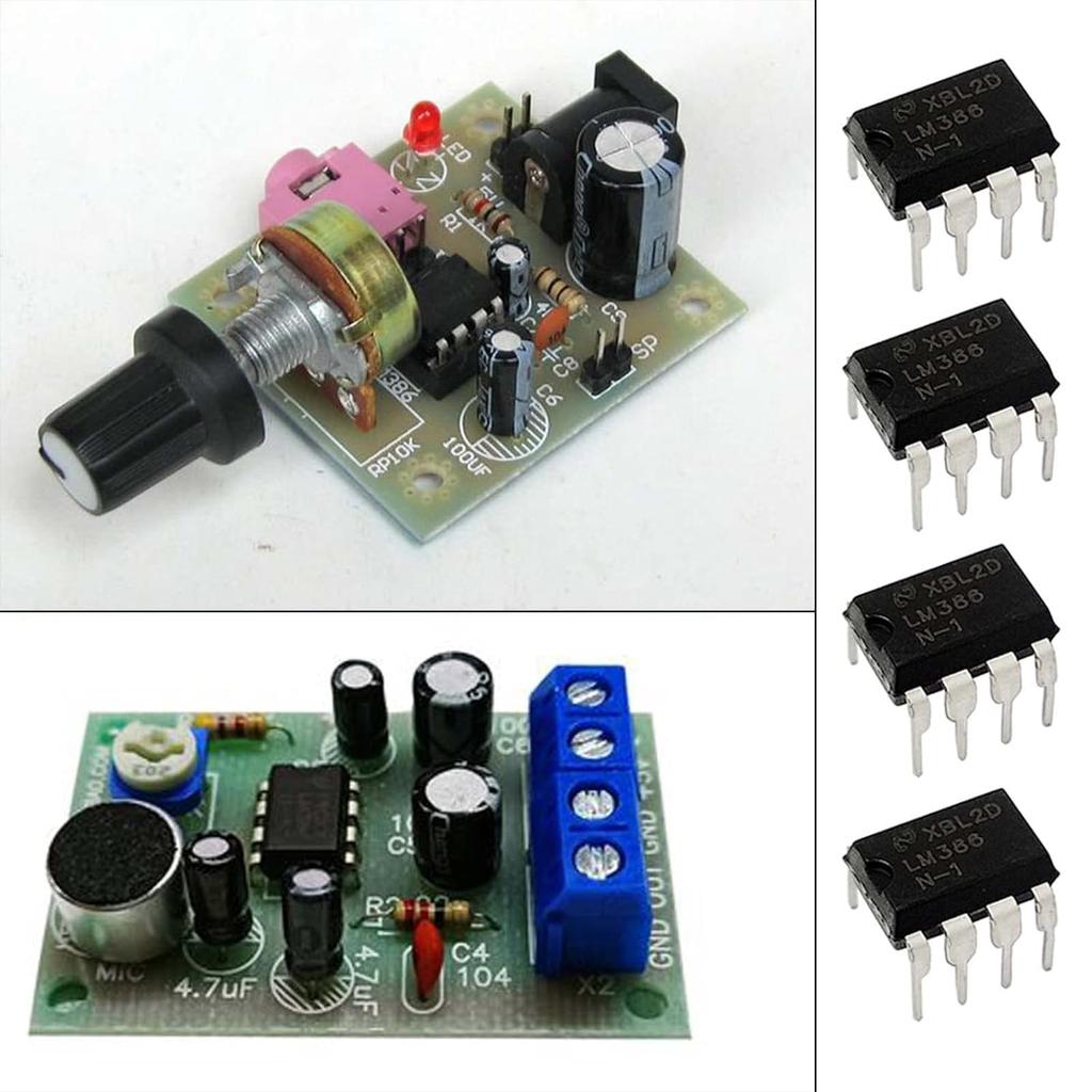 50x LM386N IC Audio Amplifier Electronic Components DIP8 Recorder Power Amplifier Speaker Low Input Voltage Regulator