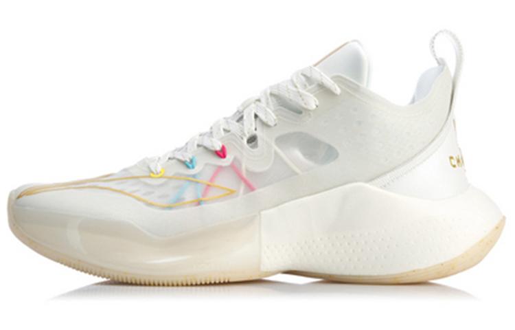 Li Ning Sonic 8 Low Basketball Shoes Men s Low Top Ivory ABAQ035-9 44