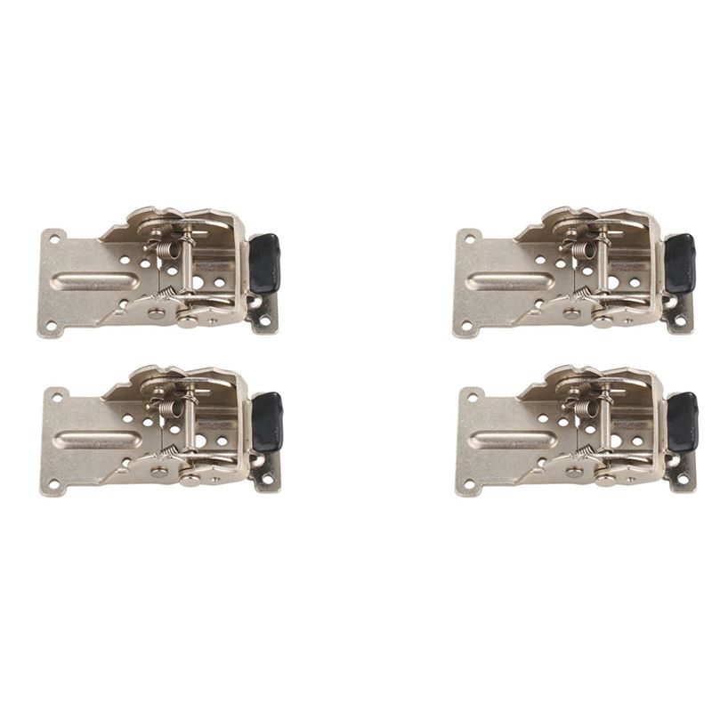 ABWR-4PCS 0-90-180 Degree Self-Locking Folding Hinge Table Legs Silver Folding Coffee Table Furniture Hardware Cabinet Hinge серебряный