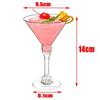 20 Pcs Clear Disposable Wine Glass 5 Oz Goblet Party Supplies Plastic Margarita Glasses  Champagne