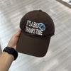 Street embroidery alphabet baseball cap men's and women's sun hat versatile soft top shows the face small cap tide