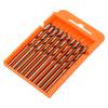 10Pcs Parallel Shank Twist Drill High Speed Steel Tools Set for Drilling Copper Plate